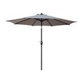 Living Accents 9 ft. Tiltable Tan Market Umbrella UMA908G31OBD655